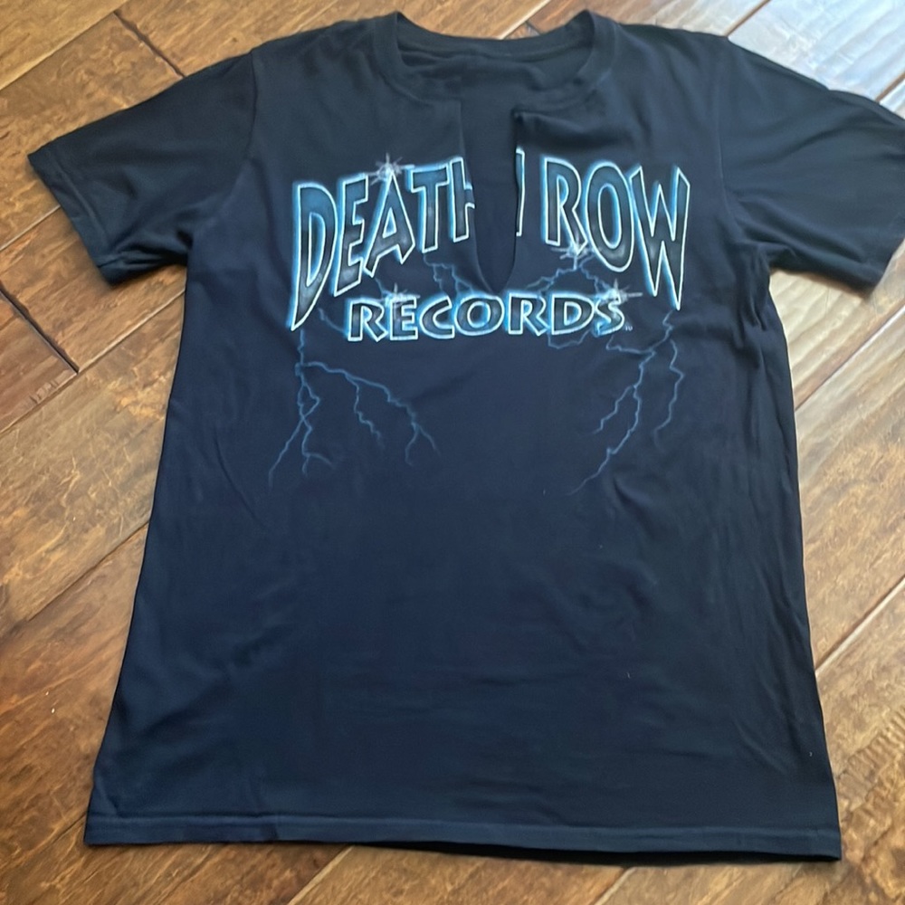 Death row records Small v-cut tshirt